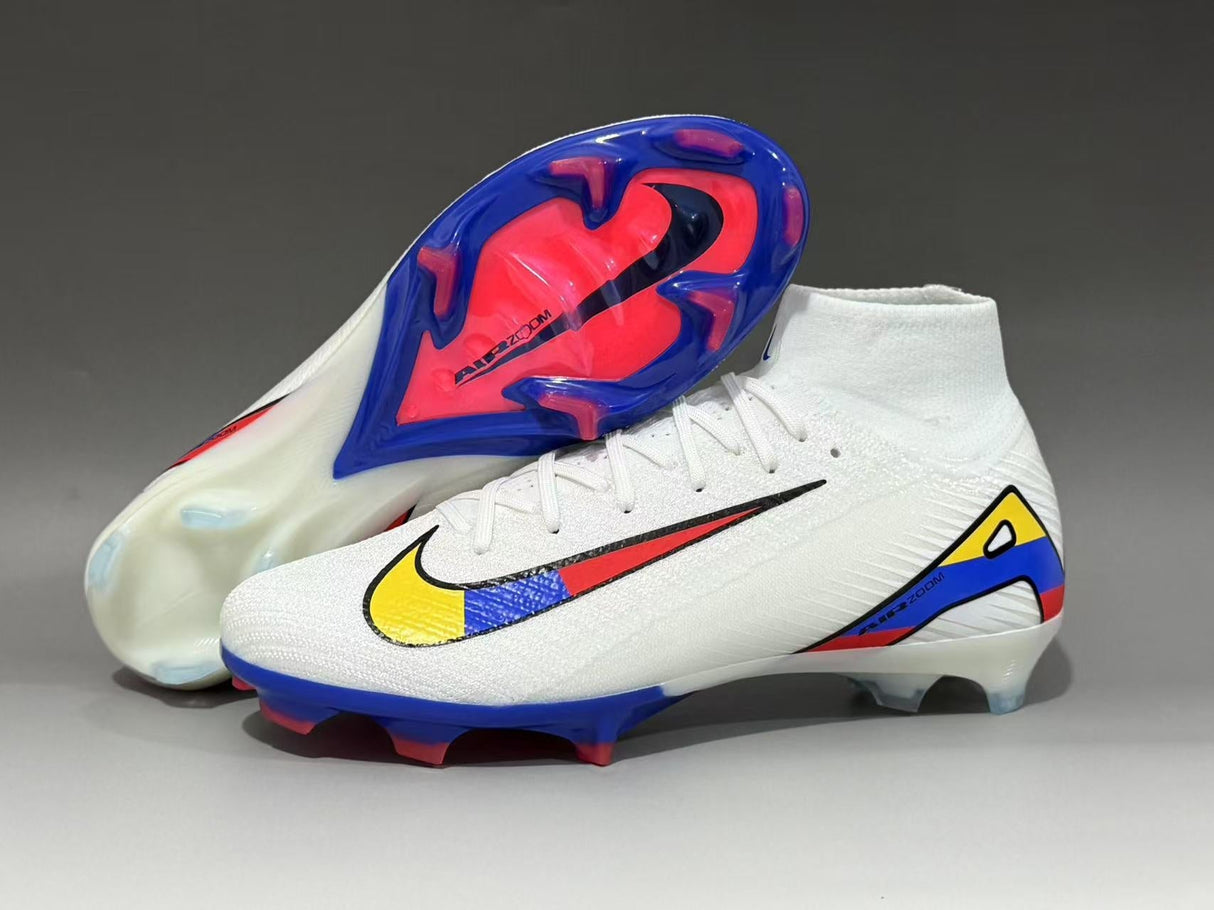 Mercurial SuperFly Custom Colombia Blanc Taglio Alto