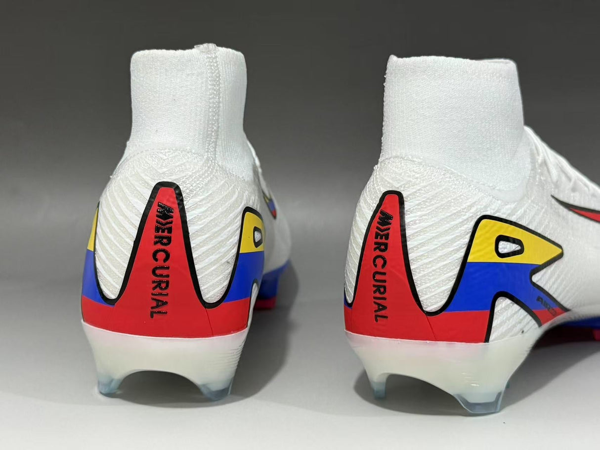 Mercurial SuperFly Custom Colombia Blanc Taglio Alto